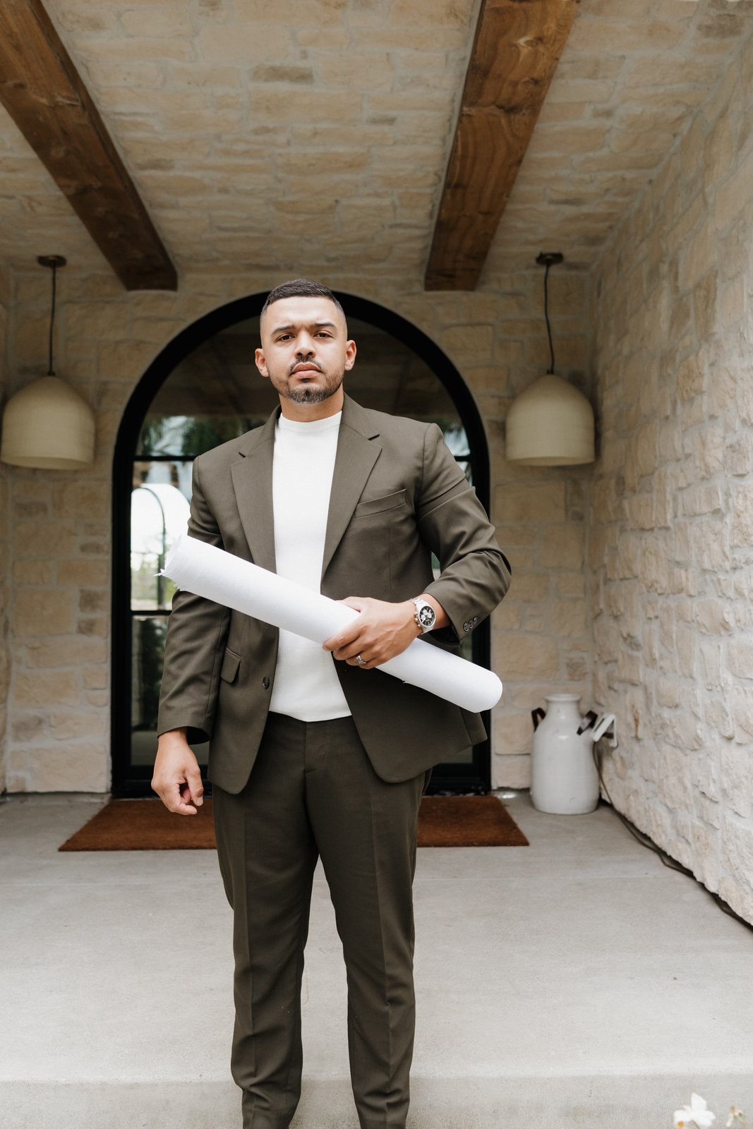 Founder of Advance Construction Company at a completed San Diego project