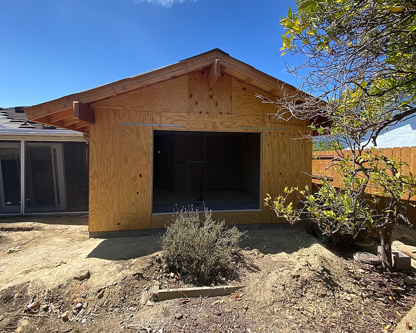 Structural addition exterior framing